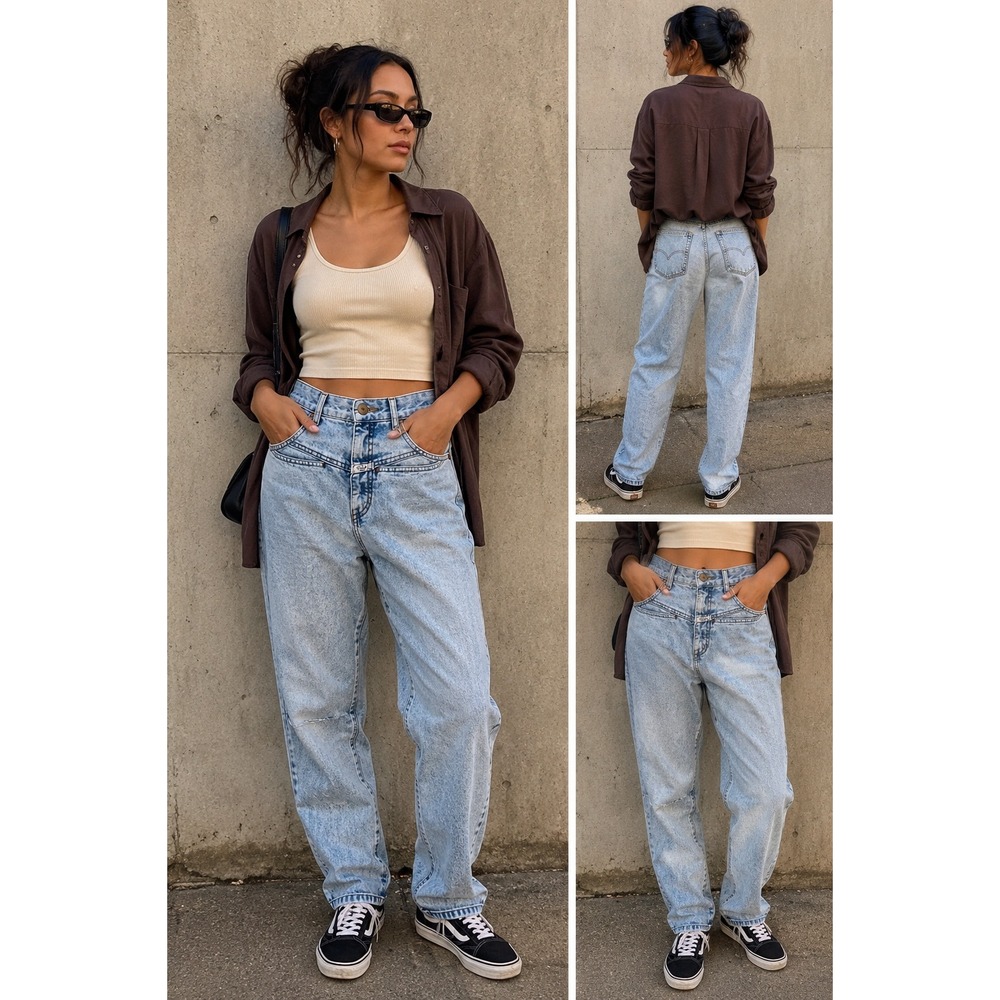 Vintage Marithe Francois Girbaud 90s Light Wash Tapered Jeans Juniors 7/8